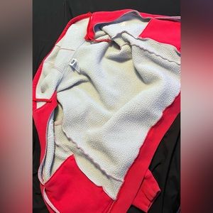 NHL Detroit red wings vintage zip up, heavy jacket , red zipper with metal zip